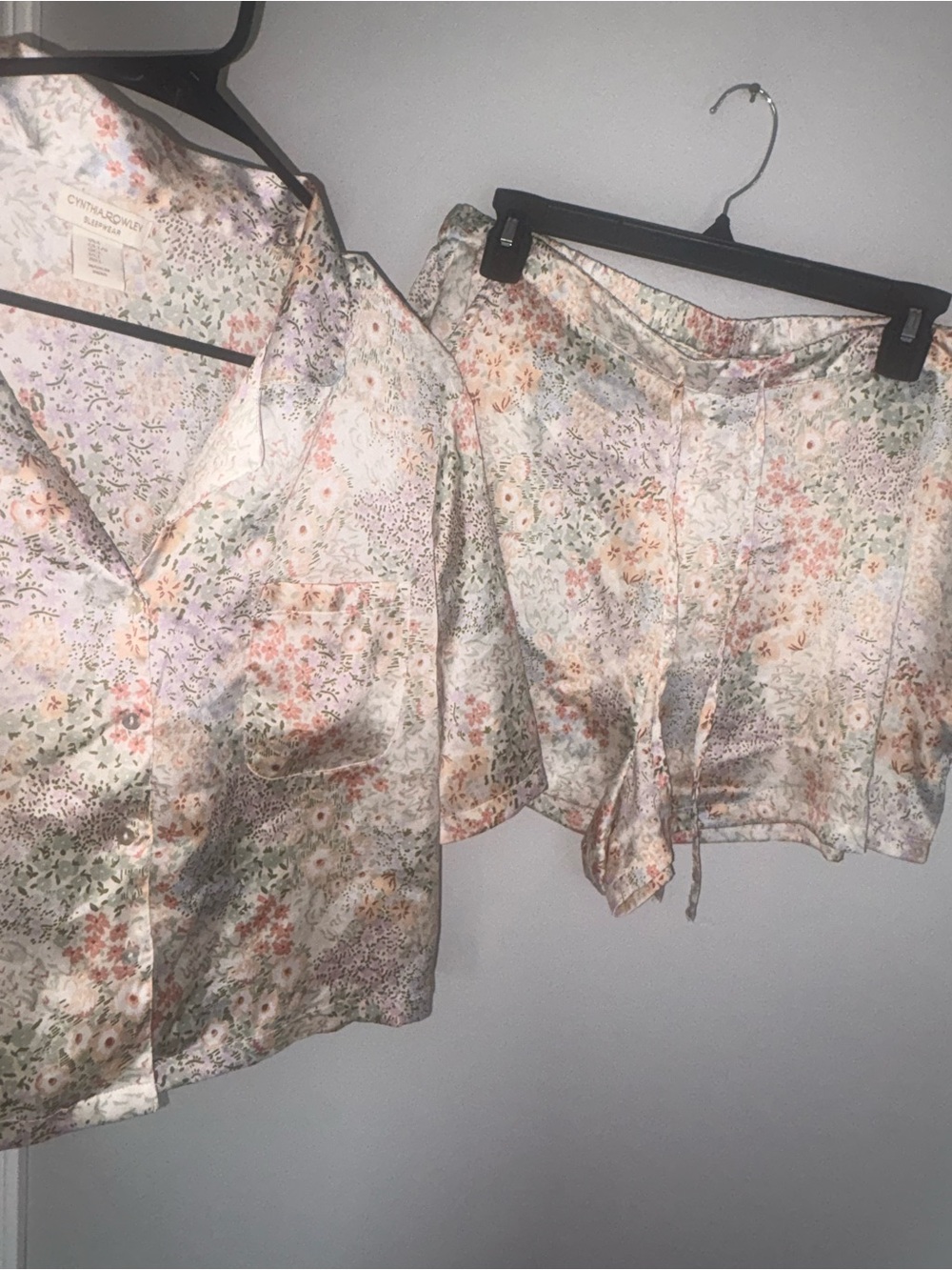 Cynthia Rowley Pastel Floral Short Pajama Set large